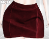 𝖒. Burg Leather Skirt
