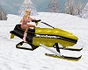 Yellow XMas Snowmobile