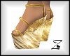 Z Gold Wedge Sandals