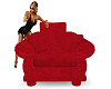 Red sofa/chair 6 poses
