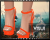 V| Orange Elegance Heels