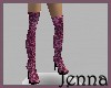 ~J~ Pink Leopard Boots