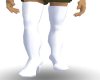 White thigh boots