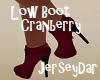 Low Boot - Cranberry