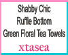 Shabby Chic Green Towels