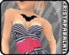 |k| Striped Minidress