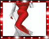 Red Evening Glitter Gown