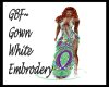 GBF~ Gown White Embroder