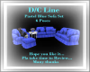 Blue Pastel Sofa Set