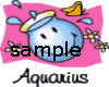 *J* aquarius sticker