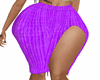 Knit Skirt Purple Xxl