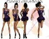 Black Violet Goth Dress