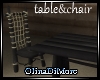 (OD) Table and chair