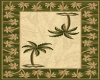 Green Palmtree Area Rug