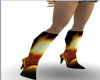 flame heart boots