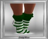 Green & White Xmas Socks