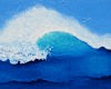 Big Blue Wave Painting