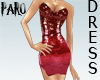 [PARO]Red Mini Dress
