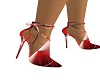 red circle laced heels