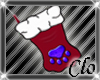 [Clo]Paw Stocking Purple