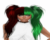 Xmas hair/Red/Green