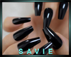 SAV Black Shiny Nails