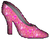 Pink glitter shoe