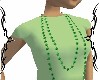 green double beads