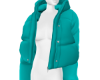 MK Cyan Puffer Jckt (F)