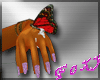 purple glitz dainty Hand