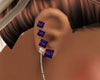 [J] Amethyst ear studs