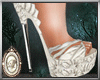 LIZ - Lotus heels white