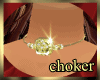 H Gold Diamond Choker