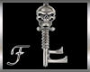(F) Skull Key Necklace
