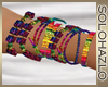  R Bracelets Multicolor