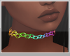 ♡rainbow choker♡