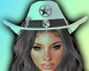 ! COWGIRL HAT WHITE