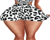 cheeta skirt white