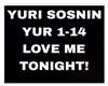 YURI SOSNIN-LOVE ME