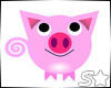 S* Piggy Poo Sticker
