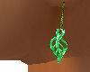 !Earrings leaf green