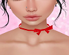 Red Bow Choker