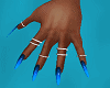FG~ Bali Ring Nails Blue