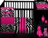 princess zebra crib