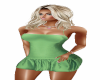 Dress Green Ruffles