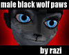 Black Wolf Paws (M)
