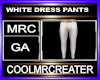 WHITE DRESS PANTS