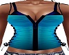 BLUE BLACK LACED VEST