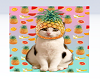 pineapple cat cutout