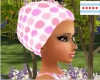 Pink Polkadot Headscarf